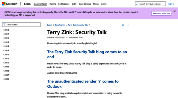 securitytalk.terryzink.com