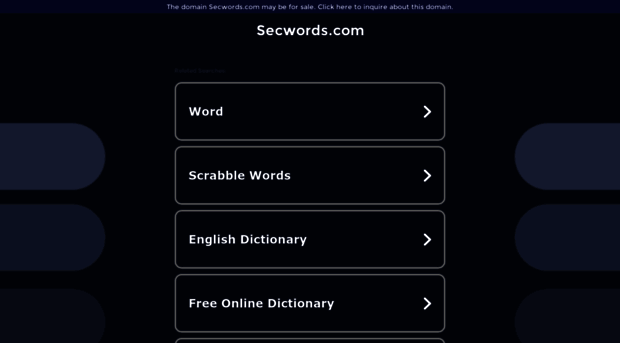 secwords.com