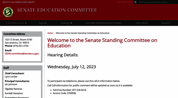 sedn.senate.ca.gov