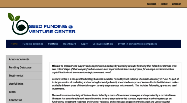 seedfund.venturecenter.co.in