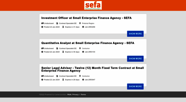 sefa1.careerjunction.co.za