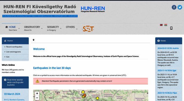 seismology.hu