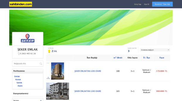 sekeremlaksamsun.sahibinden.com