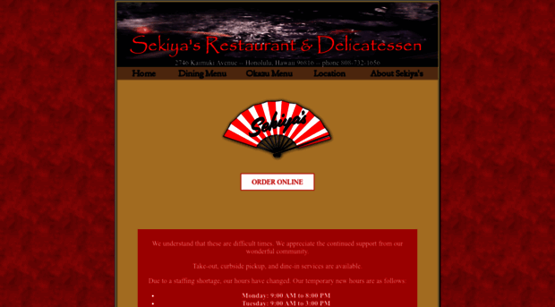 sekiyasrestaurant.com