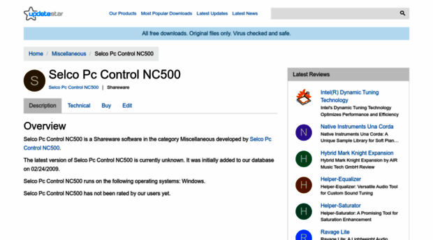 selco-pc-control-nc500.updatestar.com