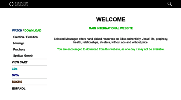 selectedmessages.org