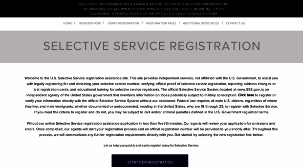 selectiveservicenumber.org