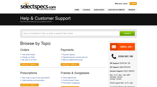 selectspecs.desk.com