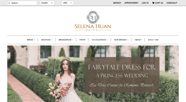 selenahuanbridal.com