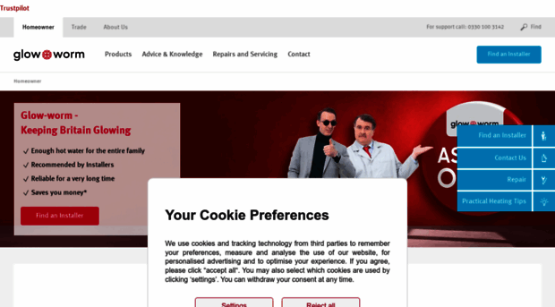 self-service.glow-worm.co.uk
