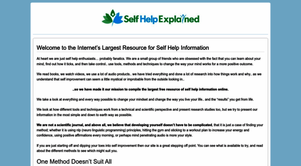 selfhelpexplained.com