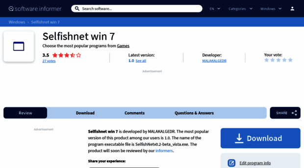 selfishnet-win-7.software.informer.com