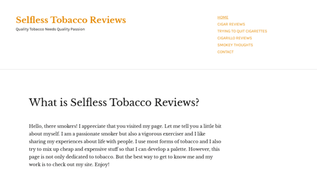 selflesstobaccoreviews.wordpress.com