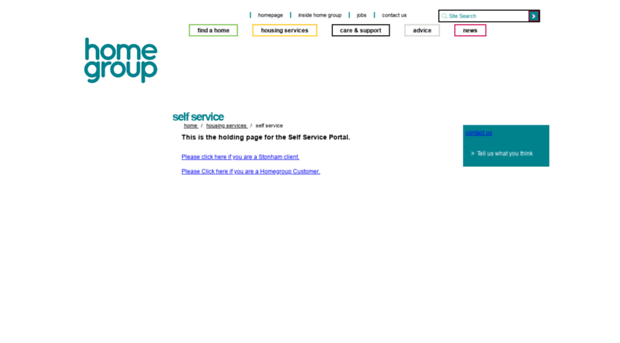 selfservice.homegroup.org.uk