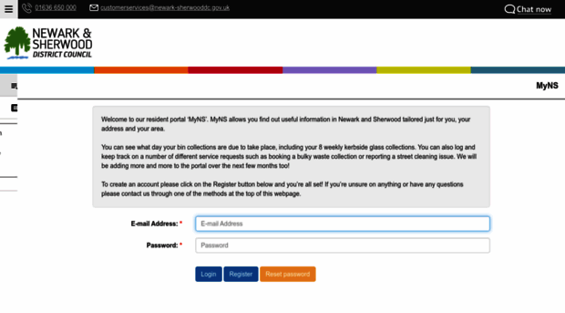 selfservice.newark-sherwooddc.gov.uk