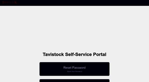 selfservice.tavistock.com