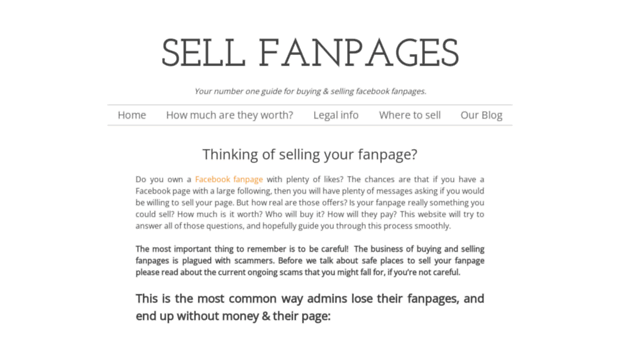 sellfanpages.com