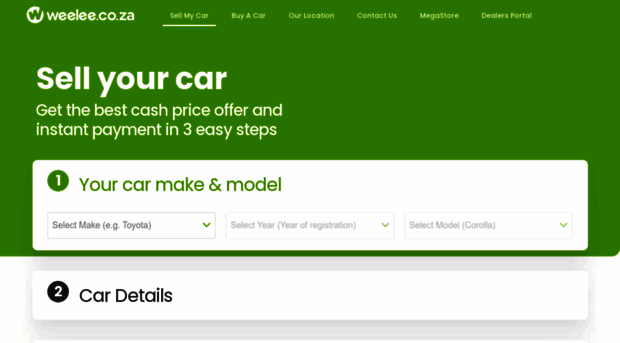 sellmycar.weelee.co.za