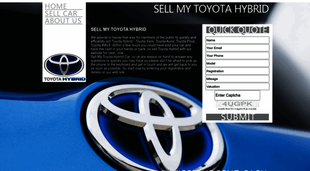 sellmytoyotahybridcar.co.uk