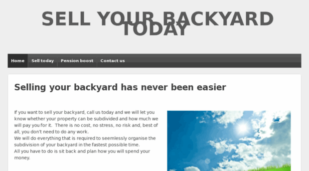 sellourbackyard.com.au