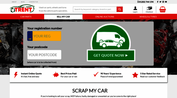 sellyourcarorvan.trents.co.uk