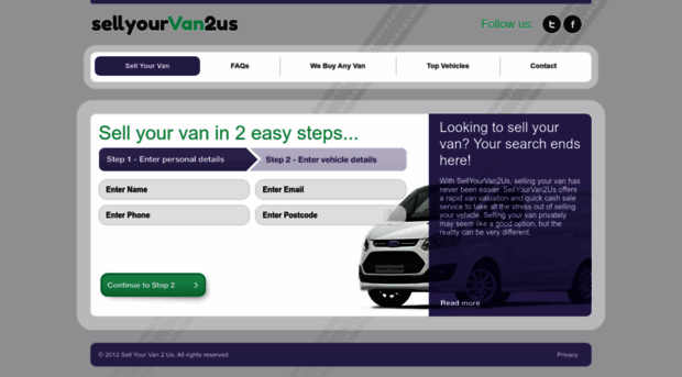 sellyourvan2us.com