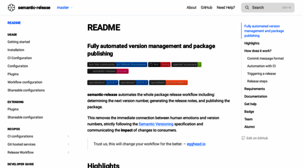 semantic-release.gitbook.io
