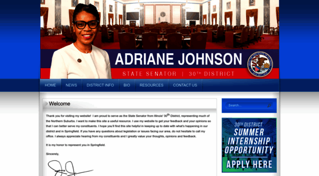 senatoradrianejohnson.com