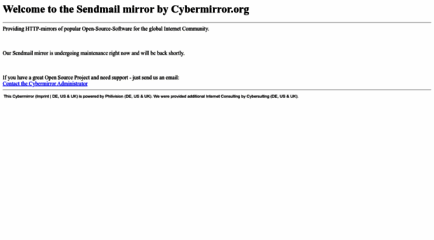 sendmail.cybermirror.org