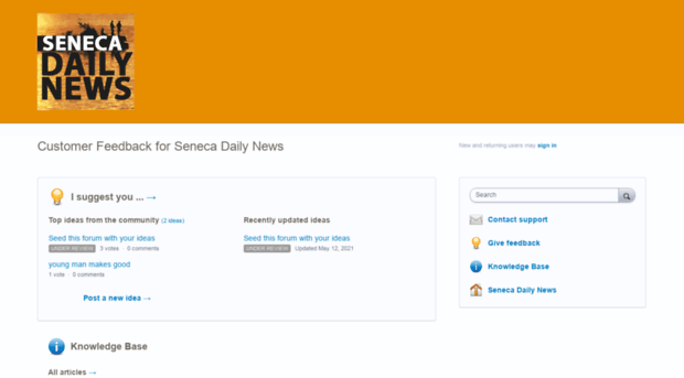 senecadaily.uservoice.com