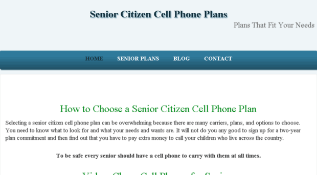seniorcitizencellphoneplans.com