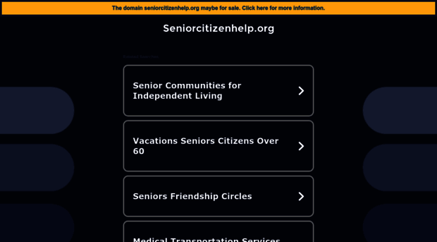 seniorcitizenhelp.org