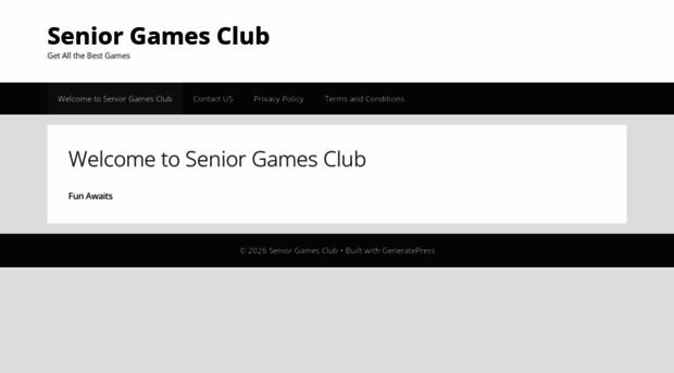 seniorgamesclub.com