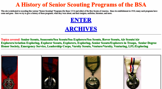 seniorscoutinghistory.org