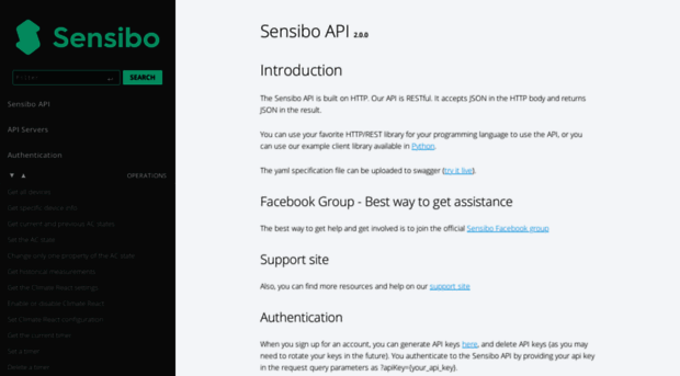 sensibo.github.io