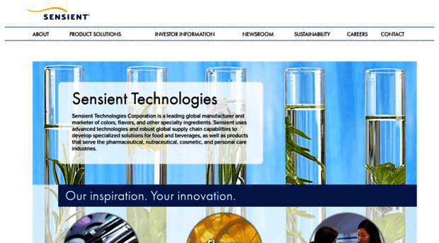 sensient-tech.com - Sensient Technologies - Sensient Tech