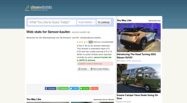 sensor-kaufen.de.clearwebstats.com