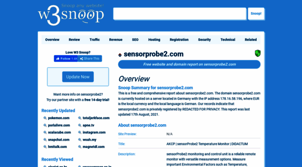 sensorprobe2.com.w3snoop.com