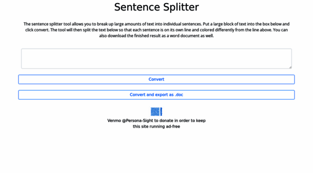 sentencesplitter.com
