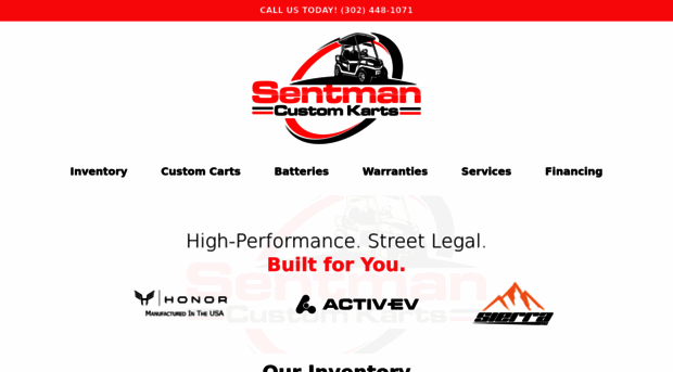 sentmancustomkarts.com
