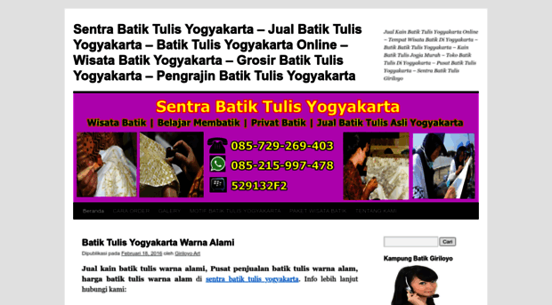 sentrabatiktulisyogyakarta.com