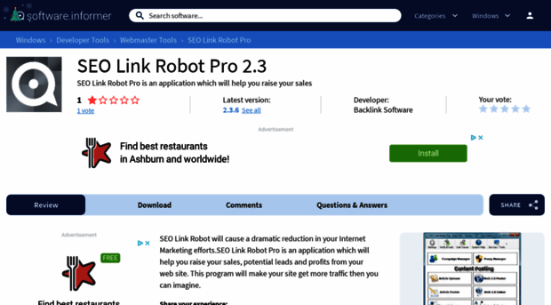 seo-link-robot-pro.software.informer.com
