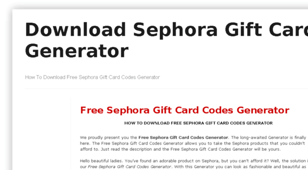 sephora-gift-card-codes-generator.blogspot.com