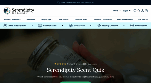 serendipitysoycandles.com