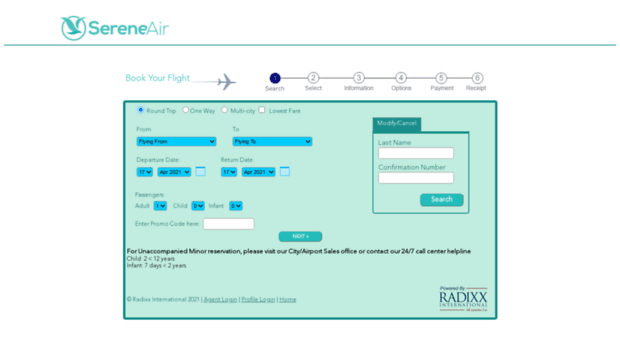 sereneair.booksecure.net