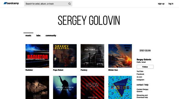 sergeygolovin.bandcamp.com