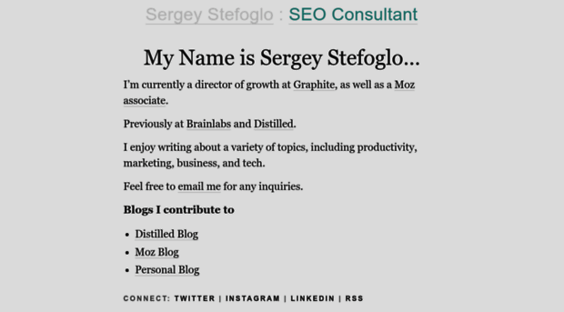 sergeystefoglo.com