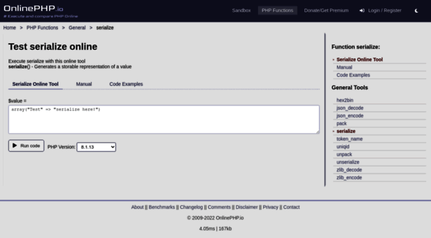 serialize.onlinephpfunctions.com