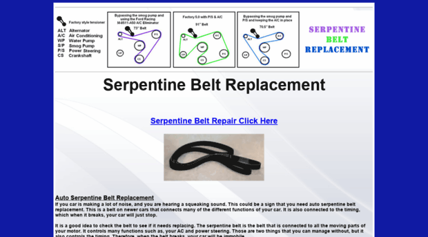 serpentinebelt-replacement.com