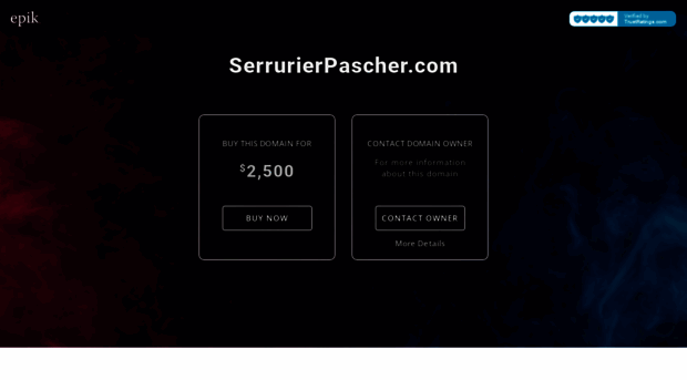 serrurierpascher.com